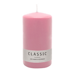 Stumpenkerze aus Paraffin, Antikrosa, WENZEL, 100/60 mm, Brenndauer ca. 29h, selbstverlöschend