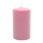 Stumpenkerze aus Paraffin, Antikrosa, WENZEL, 120/80 mm, Brenndauer ca. 56h, selbstverlöschend