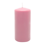 Stumpenkerze aus Paraffin, Antikrosa, WENZEL, 150/70 mm, Brenndauer ca. 56h, selbstverlöschend