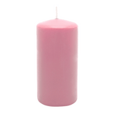 Stumpenkerze aus Paraffin, Antikrosa, WENZEL, 150/70 mm, Brenndauer ca. 56h, selbstverlöschend