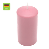 Stumpenkerze aus Paraffin, Antikrosa, WENZEL, 150/70 mm, Brenndauer ca. 56h, selbstverlöschend