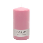 Stumpenkerze aus Paraffin, Antikrosa, WENZEL, 150/80 mm, Brenndauer ca. 73h, selbstverlöschend