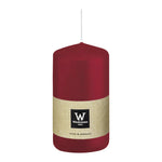 Stumpenkerze aus Paraffin, Bordeaux, Wiedemann, 120/58 mm, Brenndauer ca. 40h