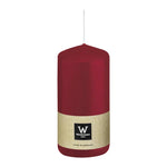 Stumpenkerze aus Paraffin, Bordeaux, Wiedemann, 200/78 mm, Brenndauer ca. 119h