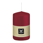 Stumpenkerze aus Paraffin, Bordeaux, Wiedemann, 80/58 mm, Brenndauer ca. 29h
