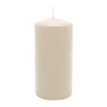 Stumpenkerze aus Paraffin, Creme, WENZEL, 150/70 mm, Brenndauer ca. 56h, selbstverlöschend