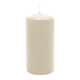 Stumpenkerze aus Paraffin, Creme, WENZEL, 150/70 mm, Brenndauer ca. 56h, selbstverlöschend