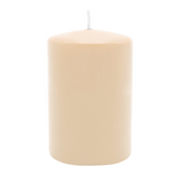 Stumpenkerze aus Paraffin, Creme, WENZEL, 80/60 mm, Brenndauer ca. 22h, selbstverlöschend