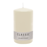 Stumpenkerze aus Paraffin, Elfenbein, WENZEL, 120/80 mm, Brenndauer ca. 56h, selbstverlöschend