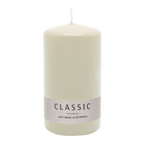 Stumpenkerze aus Paraffin, Elfenbein, WENZEL, 130/70 mm, Brenndauer ca. 47h, selbstverlöschend