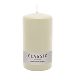 Stumpenkerze aus Paraffin, Elfenbein, WENZEL, 150/80 mm, Brenndauer ca. 73h, selbstverlöschend