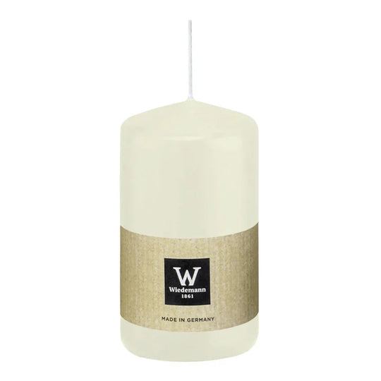 Stumpenkerze aus Paraffin, Elfenbein, Wiedemann, 100/58 mm, Brenndauer ca. 33h