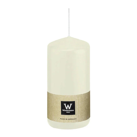 Stumpenkerze aus Paraffin, Elfenbein, Wiedemann, 200/78 mm, Brenndauer ca. 119h