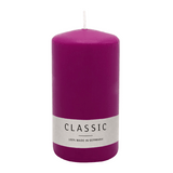 Stumpenkerze aus Paraffin, Erika, WENZEL, 150/80 mm, Brenndauer ca. 73h, selbstverlöschend