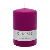 Stumpenkerze aus Paraffin, Erika, WENZEL, 80/60 mm, Brenndauer ca. 22h, selbstverlöschend