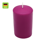Stumpenkerze aus Paraffin, Erika, WENZEL, 80/60 mm, Brenndauer ca. 27h, selbstverlöschend - luterna.de
