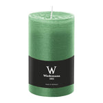 Stumpenkerze aus Paraffin, Eukalyptus, Marble Rustik, Wiedemann, 130/78 mm, Brenndauer ca. 63h, durchgefärbt