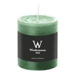 Stumpenkerze aus Paraffin, Eukalyptus, Marble Rustik, Wiedemann, 80/68 mm, Brenndauer ca. 34h, durchgefärbt