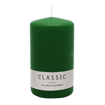 Stumpenkerze aus Paraffin, Jägergrün, WENZEL, 120/80 mm, Brenndauer ca. 56h, selbstverlöschend