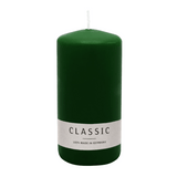 Stumpenkerze aus Paraffin, Jägergrün, WENZEL, 150/70 mm, Brenndauer ca. 56h, selbstverlöschend