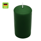 Stumpenkerze aus Paraffin, Jägergrün, WENZEL, 150/70 mm, Brenndauer ca. 56h, selbstverlöschend