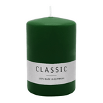 Stumpenkerze aus Paraffin, Jägergrün, WENZEL, 80/60 mm, Brenndauer ca. 22h, selbstverlöschend