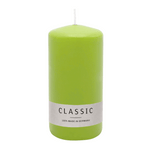 Stumpenkerze aus Paraffin, Limone, WENZEL, 150/70 mm, Brenndauer ca. 56h, selbstverlöschend