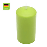 Stumpenkerze aus Paraffin, Limone, WENZEL, 150/70 mm, Brenndauer ca. 56h, selbstverlöschend