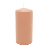 Stumpenkerze aus Paraffin, Peach, WENZEL, 150/70 mm, Brenndauer ca. 56h, selbstverlöschend