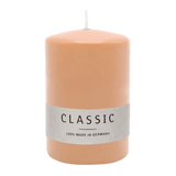Stumpenkerze aus Paraffin, Peach, WENZEL, 80/60 mm, Brenndauer ca. 22h, selbstverlöschend