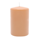 Stumpenkerze aus Paraffin, Peach, WENZEL, 80/60 mm, Brenndauer ca. 22h, selbstverlöschend