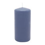 Stumpenkerze aus Paraffin, Polarblau, WENZEL, 150/70 mm, Brenndauer ca. 56h, selbstverlöschend