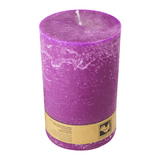 Stumpenkerze aus Paraffin, Purple, Country, 100/150 mm, KERZENFARM HAHN, Brenndauer ca. 88h
