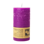 Stumpenkerze aus Paraffin, Purple, Country, 50/90 mm, KERZENFARM HAHN, Brenndauer ca. 29h