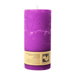 Stumpenkerze aus Paraffin, Purple, Country, 65/135 mm, KERZENFARM HAHN, Brenndauer ca. 54h