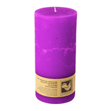 Stumpenkerze aus Paraffin, Purple, Country, 65/135 mm, KERZENFARM HAHN, Brenndauer ca. 54h