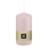Stumpenkerze aus Paraffin, Rosé, Wiedemann, 130/68 mm, Brenndauer ca. 52h - luterna.de