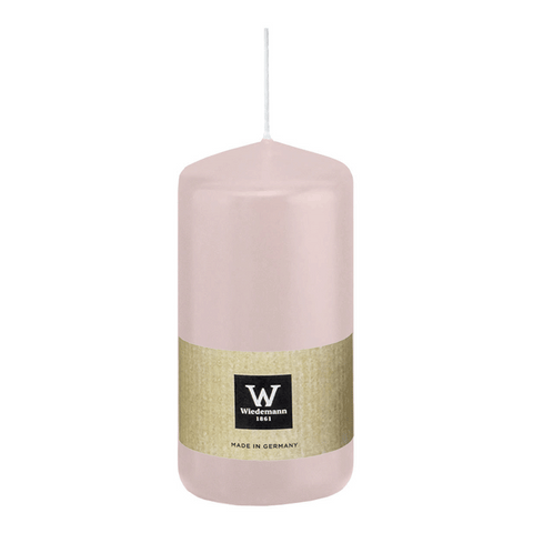 Stumpenkerze aus Paraffin, Rosé, Wiedemann, 130/68 mm, Brenndauer ca. 52h - luterna.de