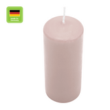 Stumpenkerze aus Paraffin, Rosé, Wiedemann, 130/68 mm, Brenndauer ca. 52h - luterna.de
