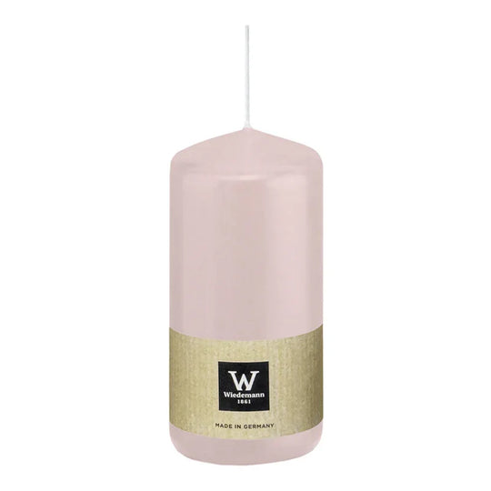 Stumpenkerze aus Paraffin, Rosé, Wiedemann, 200/78 mm, Brenndauer ca. 119h