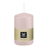 Stumpenkerze aus Paraffin, Rosé, Wiedemann, 80/58 mm, Brenndauer ca. 29h - luterna.de