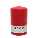 Stumpenkerze aus Paraffin, Rubin, WENZEL, 100/70 mm, Brenndauer ca. 34h, selbstverlöschend