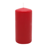 Stumpenkerze aus Paraffin, Rubin, WENZEL, 150/70 mm, Brenndauer ca. 56h, selbstverlöschend