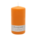 Stumpenkerze aus Paraffin, Safran, WENZEL, 150/80 mm, Brenndauer ca. 73h, selbstverlöschend