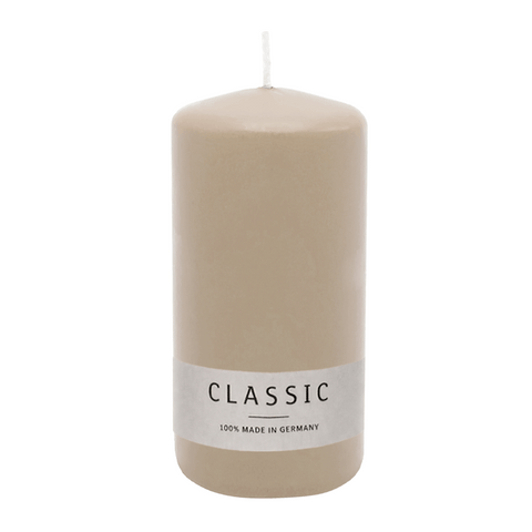 Stumpenkerze aus Paraffin, Sahara, WENZEL, 150/70 mm, Brenndauer ca. 56h, selbstverlöschend