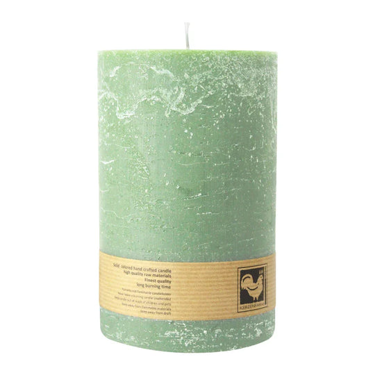 Stumpenkerze aus Paraffin, Salbei, Country, 100/150 mm, KERZENFARM HAHN, Brenndauer ca. 88h