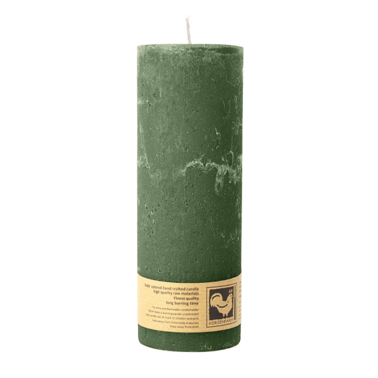 Stumpenkerze aus Paraffin, Salbei, Country, 70/190 mm, KERZENFARM HAHN, Brenndauer ca. 72h