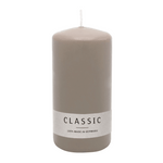 Stumpenkerze aus Paraffin, Sand, WENZEL, 150/70 mm, Brenndauer ca. 56h, selbstverlöschend