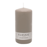 Stumpenkerze aus Paraffin, Sand, WENZEL, 150/70 mm, Brenndauer ca. 56h, selbstverlöschend