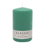 Stumpenkerze aus Paraffin, Smaragd, WENZEL, 100/70 mm, Brenndauer ca. 34h, selbstverlöschend